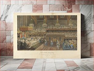Πίνακας, The Royal Banquet, the Bringing Up of the First Course, 19th July 1821