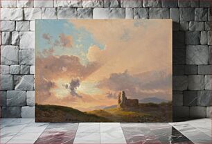 Πίνακας, The ruins at sunset, Karol Marko St