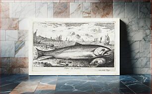 Πίνακας, The salmon (Salmo) by Louis De Deyster