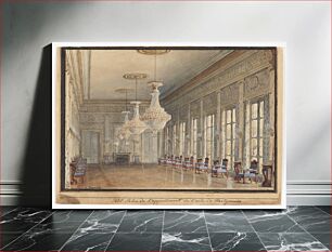 Πίνακας, The Salon in the Montpensier Wing, Palais Royal by Jules Frédéric Bouchet