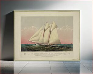 Πίνακας, The Schooner Yacht Magic of the New York Yacht Club (1870) by Currier & Ives