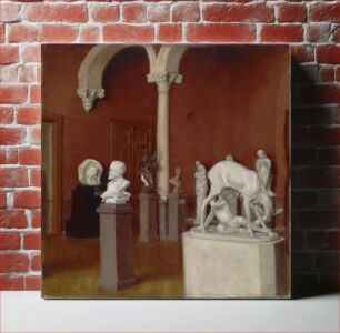 Πίνακας, The sculpture gallery in the ateneum, 1898 - 1905, Sigrid Lehrbäck