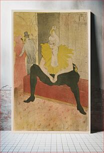 Πίνακας, The Seated Clowness by Henri de Toulouse–Lautrec