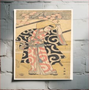 Πίνακας, The Second Ichikawa Monnosuke as a Samurai Standing by a Wooden Bench