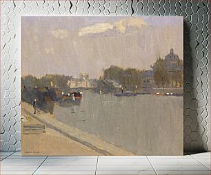 Πίνακας, The Seine at Paris (L'Institute) by Frank Edwin Scott