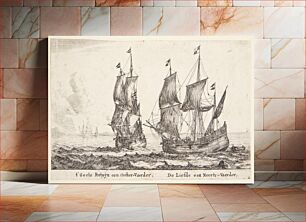 Πίνακας, The ships 't Gele Fortuin and De Liefde by Reinier Nooms