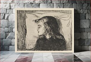 Πίνακας, The Sick Girl (1896) by Edvard Munch