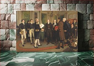 Πίνακας, The Signing of the Treaty of Ghent, Christmas Eve, 1814, Sir Amde Forestier