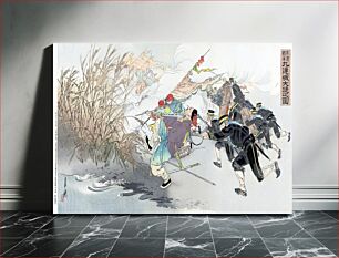 Πίνακας, The Sino-Japanese War: The Great Victory at Jiuliancheng (1894) by Ogata Gekko