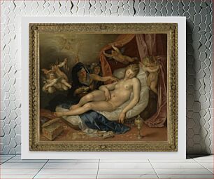 Πίνακας, The Sleeping Danae Being Prepared for Jupiter by Hendrik Goltzius