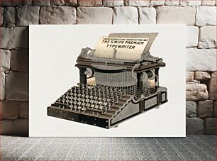 Πίνακας, The Smith Premier typewriter (1870–1900), vintage chromolithograph