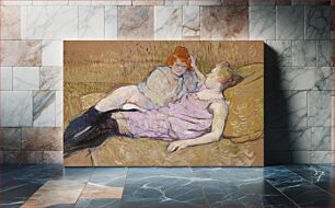 Πίνακας, The Sofa (ca.1894–1896) by Henri de Toulouse–Lautrec