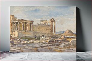 Πίνακας, The Southern Side of the Erectheum, with the Foundation of the Earlier Temple of Athena Polias