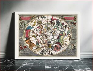 Πίνακας, The Southern Stellar Hemisphere of Antiquity, plate 27 from Harmonia Microcosmica (1660) by Andreas Cellarius