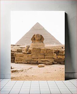 Πίνακας, The Sphinx and Pyramid of Giza Η Σφίγγα και η Πυραμίδα της Γκίζας