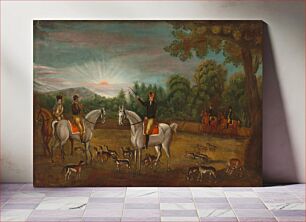 Πίνακας, The Start of the Hunt (ca. 1800) by American 19th Century