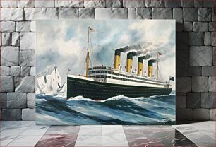 Πίνακας, The steamship Titanic (1913) oil painting by Harry J. Jansen