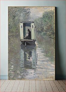 Πίνακας, The Studio Boat (Le Bateau-atelier) by Claude Monet