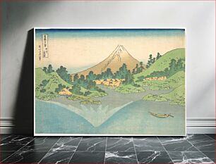 Πίνακας, The Surface of the Lake at Misaka in Kai Province, from Thirty-Six Views of Mount Fuji, c. 1830-31