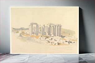 Πίνακας, The Temple of Apollo at Bassae by Thomas Hartley Cromek