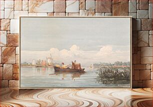 Πίνακας, The Thames at Battersea (1824) by David Cox
