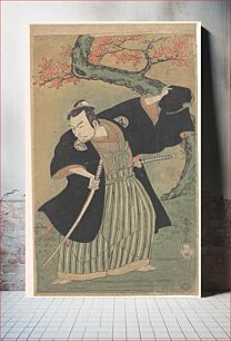 Πίνακας, The Third Matsumoto Koshiro as a Samurai Standing by Katsukawa Shunshō