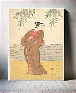 Πίνακας, The Third Segawa Kikunojo as Hisamatsu Standing on the Bank