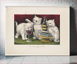 Πίνακας, The three jolly kittens - at the feast