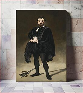Πίνακας, The Tragic Actor (Rouvière as Hamlet) (1866) by Edouard Manet
