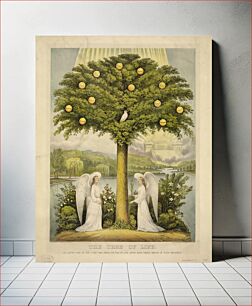 Πίνακας, The tree of life: on either side of the river was there the tree of life which bare twelve manner of fruits.--Rev. ch. XXII,2 (1892) by Currier & Ives