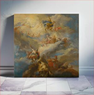 Πίνακας, The triumph of love, Johann Michael Rottmayr