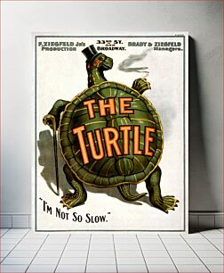 Πίνακας, The Turtle 1898 Manhattan Theatre poster (1898) chromolithograph by Manhattan Theatre