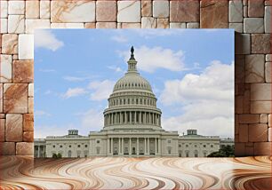 Πίνακας, The United States Capitol Building Το Κτήριο του Καπιτωλίου των Ηνωμένων Πολιτειών
