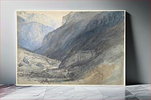 Πίνακας, The Valley of Lauterbrunnen, Switzerland by John Ruskin