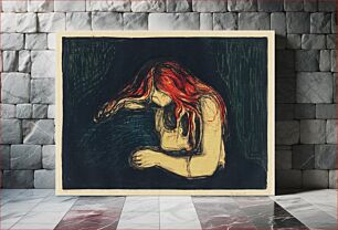 Πίνακας, The Vampire II (ca. 1895–1902) by Edvard Munch