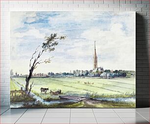 Πίνακας, The village of 's-Gravenzande (1745) by Aert Schouman