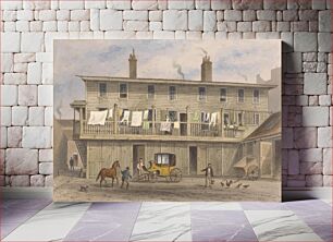 Πίνακας, The Vine Inn, Vine Yard, Aldersgate in the City of London