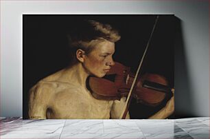Πίνακας, The violinist, 1900, by Pekka Halonen