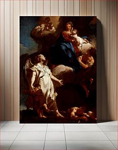 Πίνακας, The Virgin Appearing to the Guardian Angel by Giovanni Battista Piazzetta