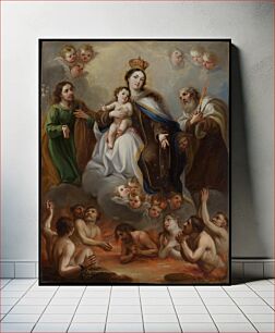 Πίνακας, The Virgin of Carmen and the Souls of Purgatory with St. Joseph and the Prophet Elijah