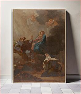 Πίνακας, The Virgin Placing St. Teresa of Avila Under the Protection of St. Joseph by François Guillaume Ménageot