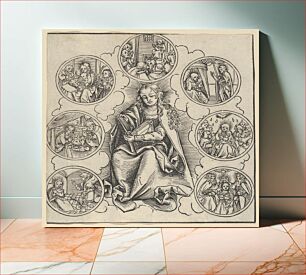 Πίνακας, The Virgin Surrounded by Sven Medaillons Representing the Seven Joys of the Virgin