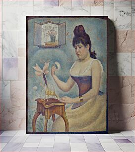 Πίνακας, The voluptuous women represented here is the twenty-year-old Madeleine Knobloch, Seurat's lover