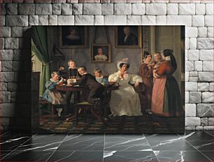 Πίνακας, The Waagepetersen Family by Wilhelm Marstrand