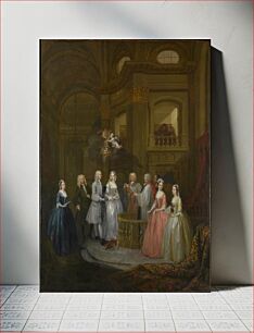 Πίνακας, The Wedding of Stephen Beckingham and Mary Cox by William Hogarth