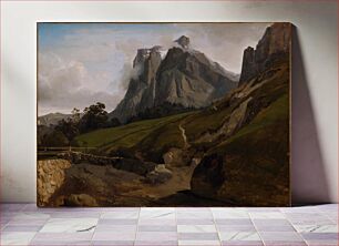 Πίνακας, The Wetterhorn, Switzerland by Théodore Caruelle d Aligny