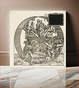 Πίνακας, The Wheel of Fortune by Hans Springinklee circa 1495 after 1522