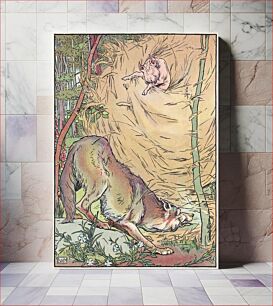 Πίνακας, The wolf blows down the straw house in a 1904 adaptation of the fairy tale Three Little Pigs