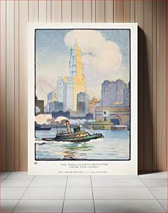 Πίνακας, The Woolworth Building from the Ferry (1914) by Rachael Robinson Elmer&lt;