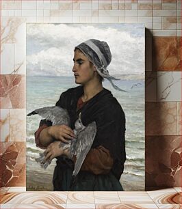 Πίνακας, The Wounded Seagull by Jules Breton